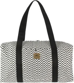 20" Canvas Weekender Overnight Travel Duffel Bag, Gym Tote (Zig Zag)