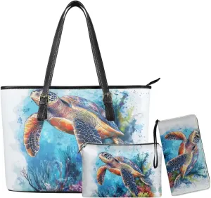 3pcs Tote Handbags and Purse for Women for Daily Use