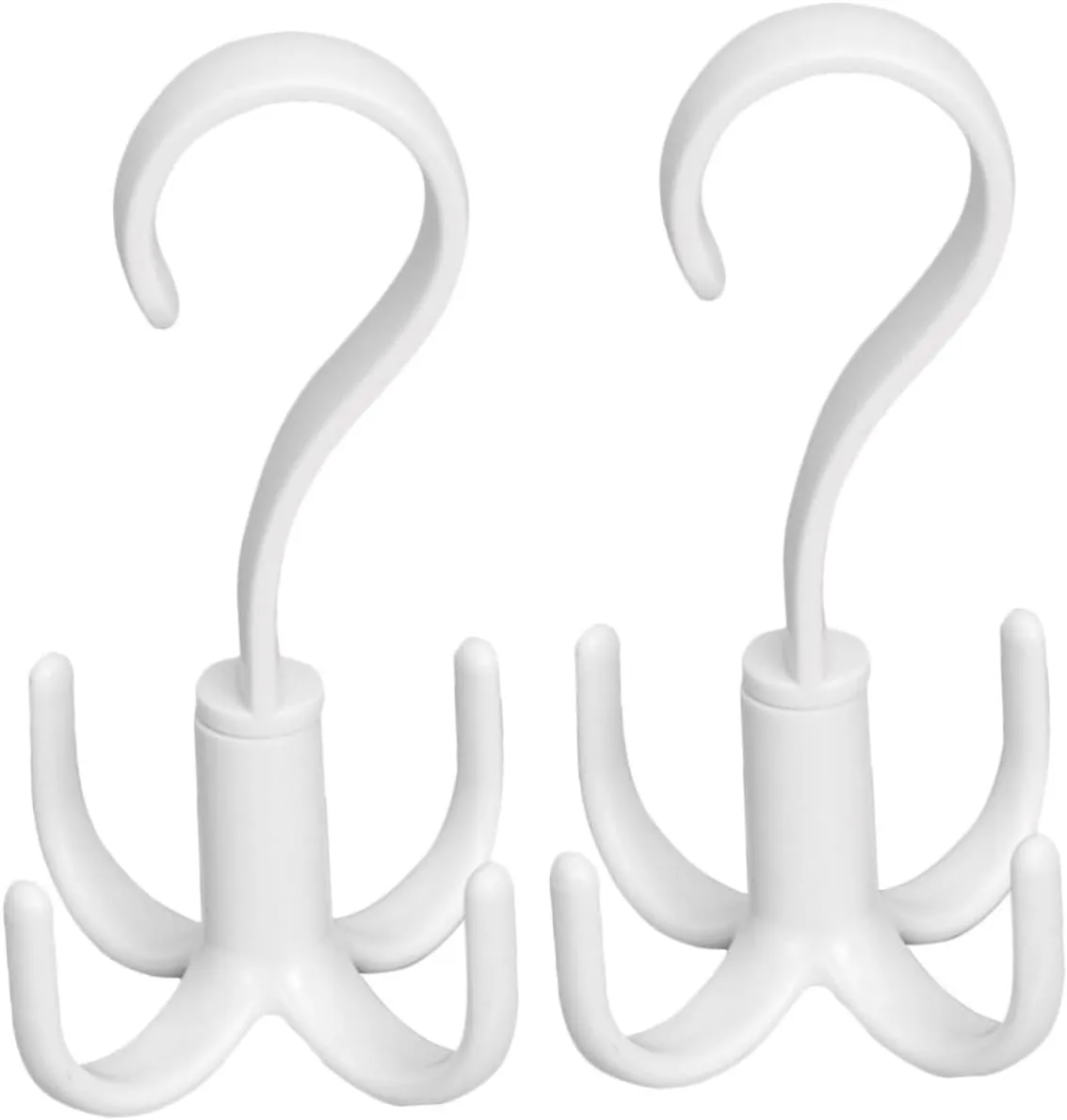 3sets 2pcs Rotating Hanger for Closet Multi Functional Purse Tie Scarf Organizer Space Saving Hook for Handbags Belts and Scarves Keeps Your Closet Neat and Elegant 2pcs*3
