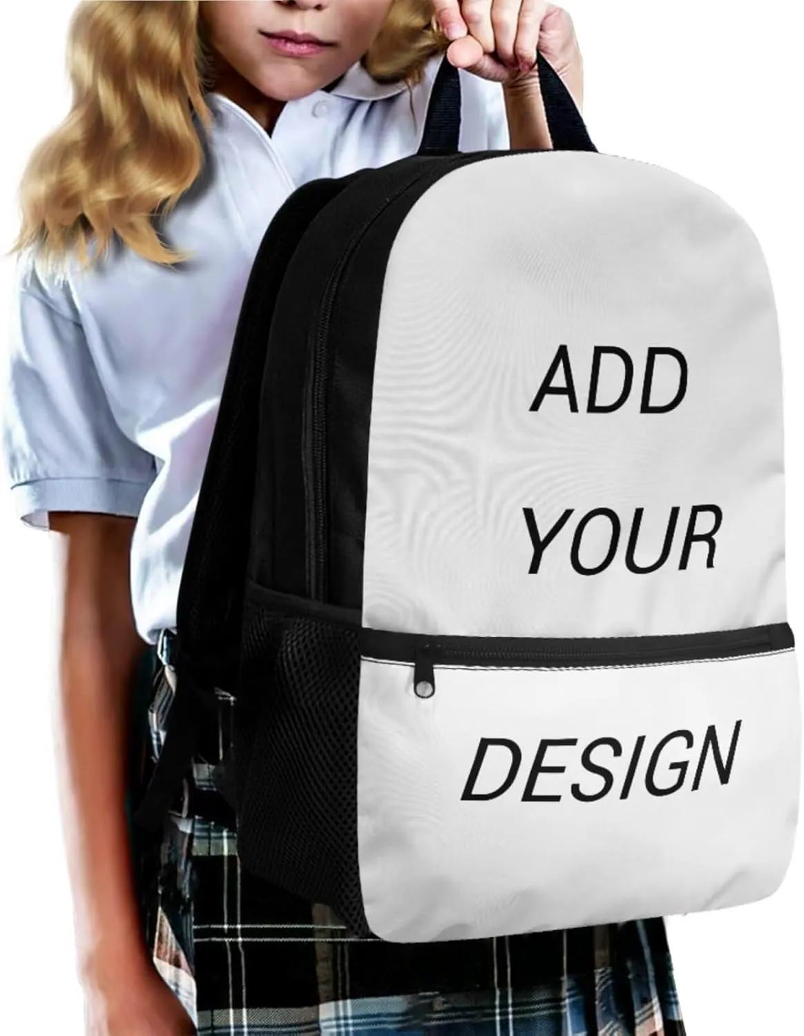 4 Piece Custom Backpack for Girls Adjustable Large Capacity Personalized Bookbag with Lunchbox for Kindergarten 1st Grade Book Bag with Water Bottle Holder