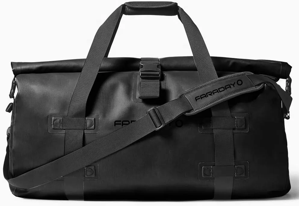 55L EMP Dry Duffel Bag XL Heavy Duty Black - Bug Out Duffle Bag: Privacy, Signal-Blocking, Anti-tracking, RF Shielding for Law Enforcement and Military - Water Resistant Tarpaulin