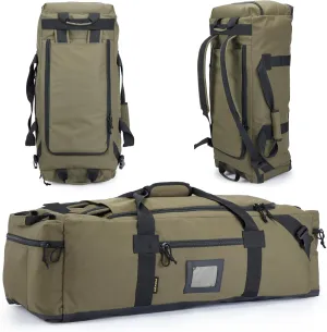 86l Large Duffel Bag For Travel, Gym & Sports - Water Repellent Polyester, Hidden Straps, Shoe Compartment - Perfect Luggage Duffle Bag Or Backpack For Men & Women
