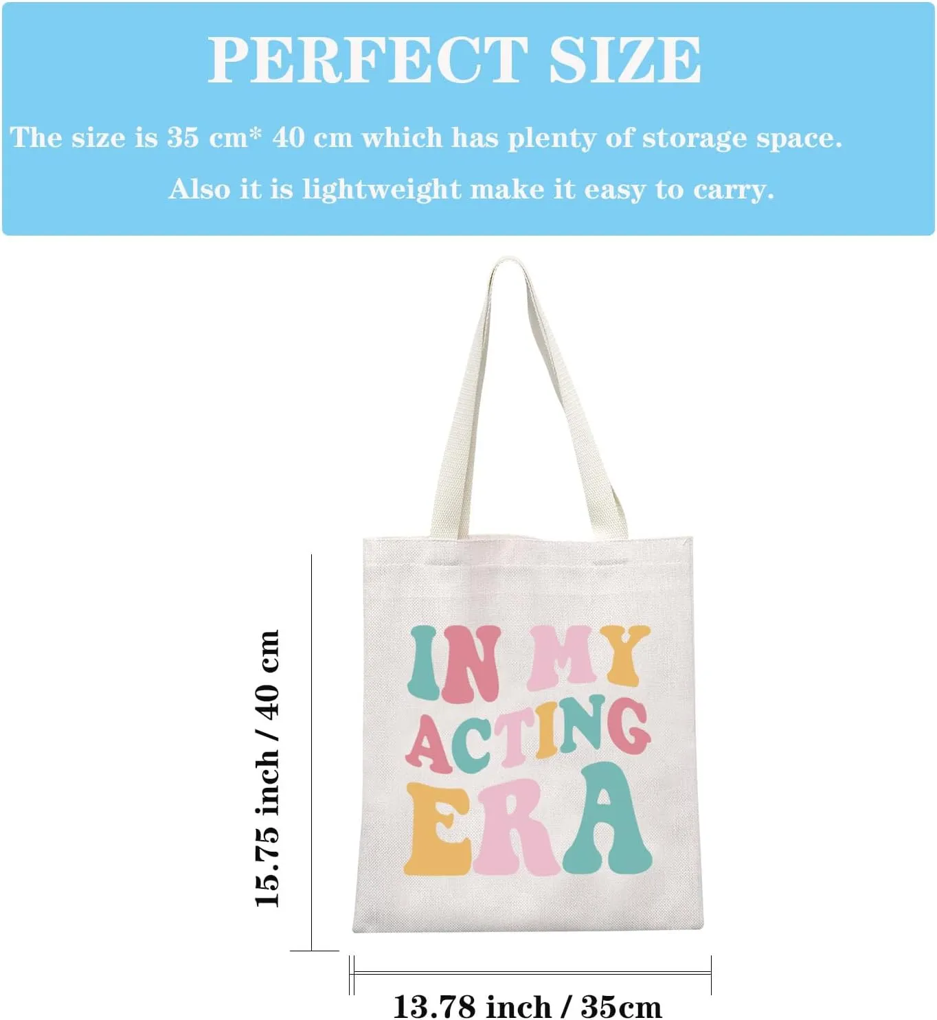 Actor Actress Era Tote Bag - Theater Acting Drama Graduation Gift