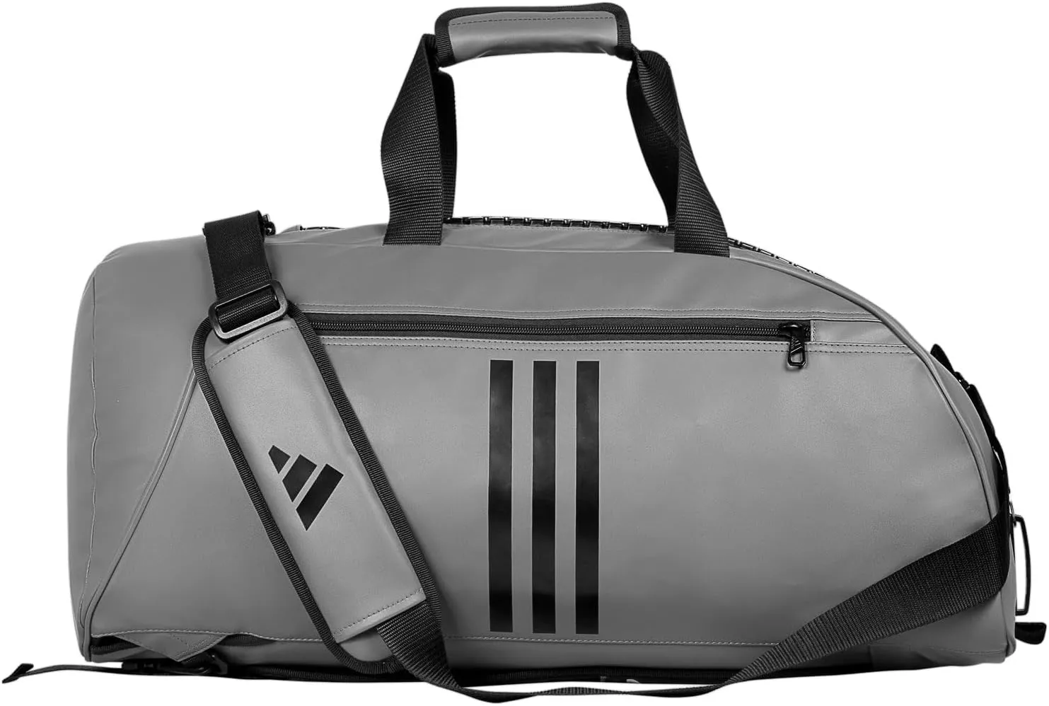 adidas Combat Sports 2-in-1 Training Sports Equipment Duffel Bag - Grey Black - Medium