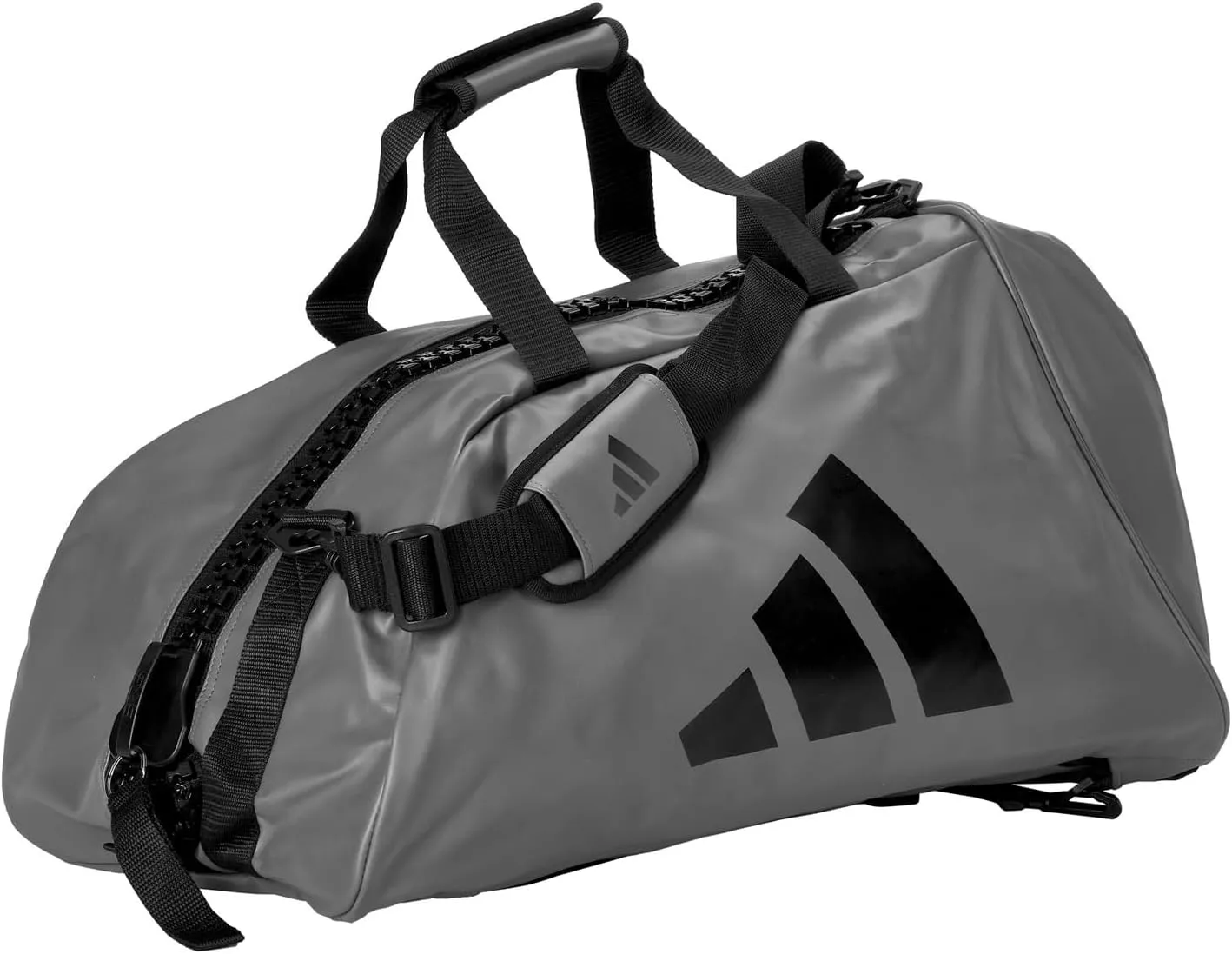 adidas Combat Sports 2-in-1 Training Sports Equipment Duffel Bag - Grey Black - Medium