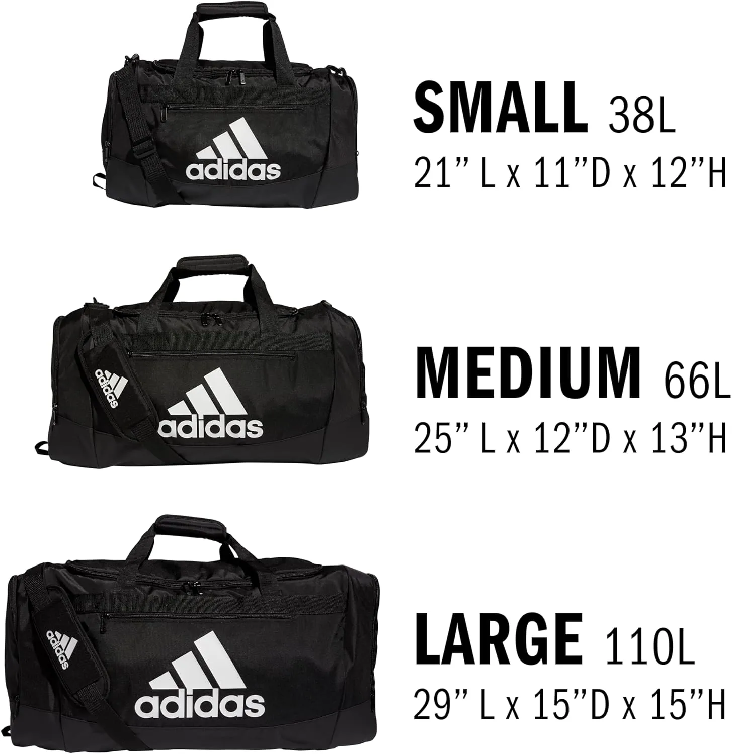 adidas Unisex Defender 4.0 Gym Duffel Bag for Men and Women, Team Onix Grey, Small (38L)