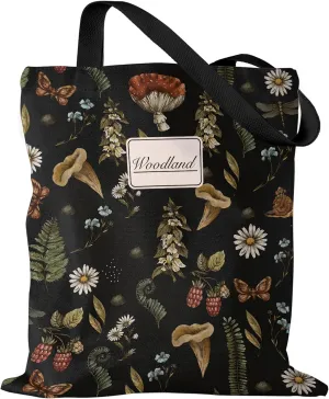 Aesthetic Canvas Tote Bag for Women - Sturdy Cloth Cotton Totes Bag with Pattern Shoulder Bag