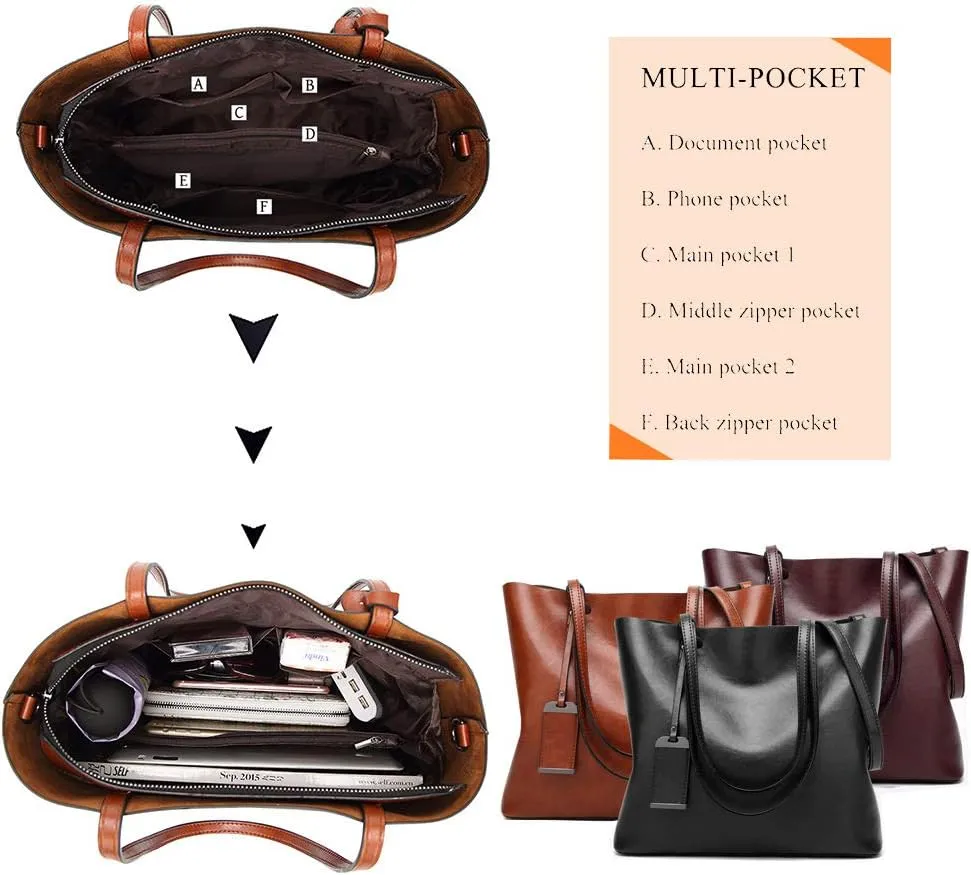 ALARION Women Top Handle Satchel Handbags Shoulder Bag Messenger Tote Bag Purse