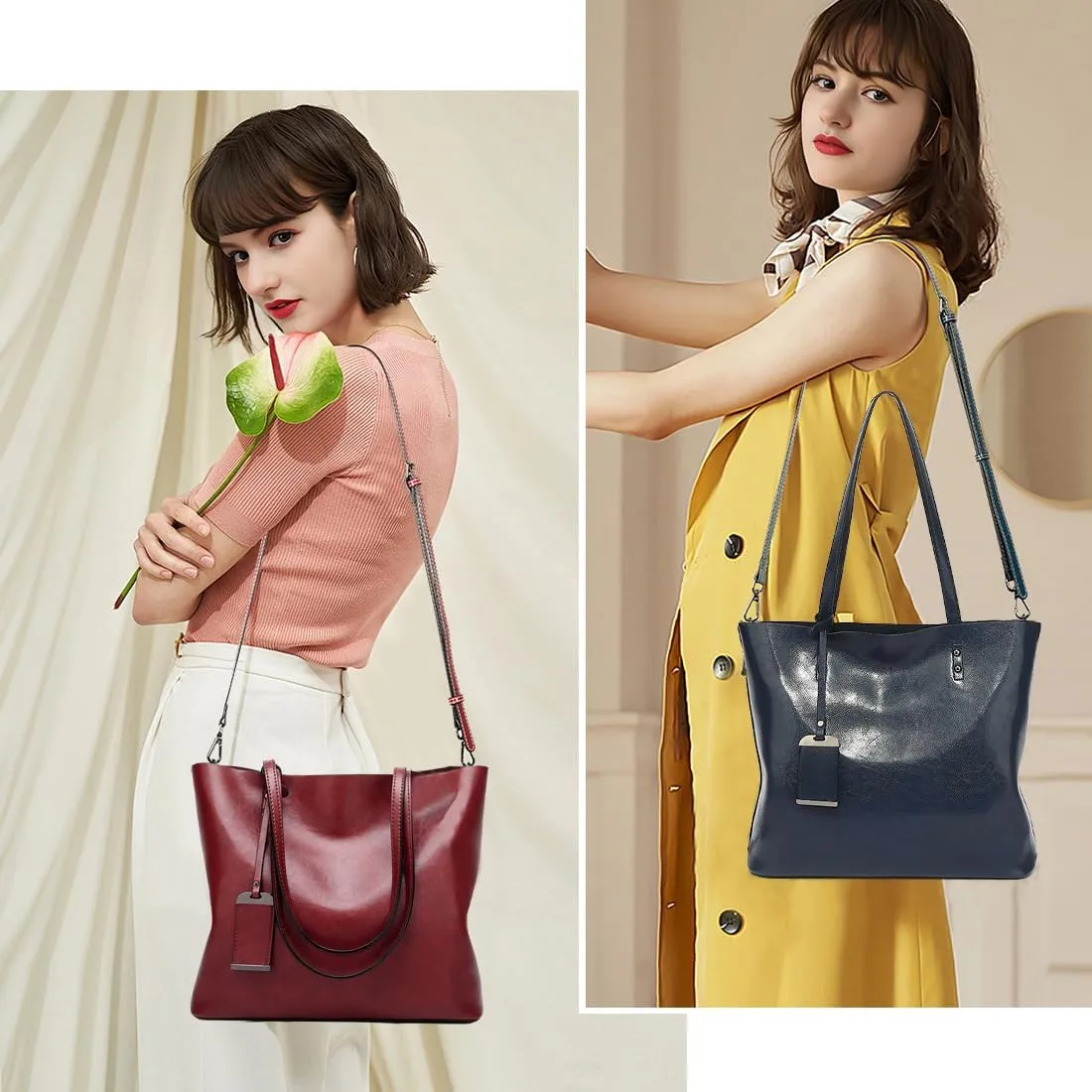ALARION Women Top Handle Satchel Handbags Shoulder Bag Messenger Tote Bag Purse