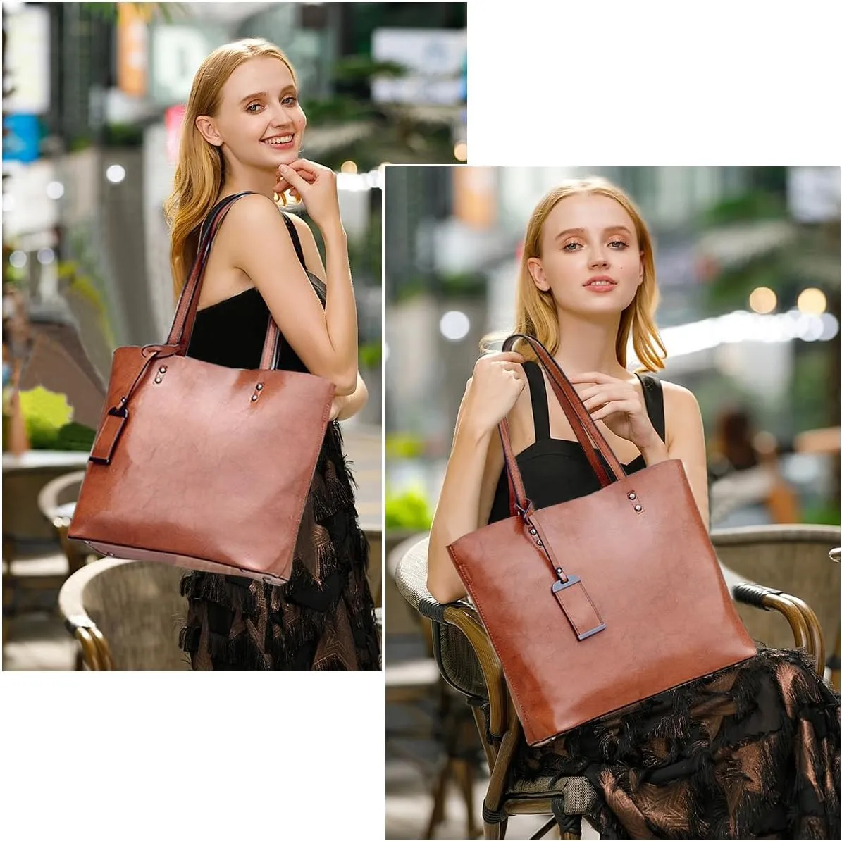 ALARION Women Top Handle Satchel Handbags Shoulder Bag Messenger Tote Bag Purse