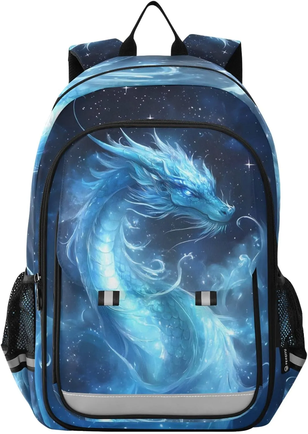 ALAZA Dragon Galaxy Blue Laptop Backpack Purse for Women BookBags 17 inch School Bags Men Boys Girls Travel Casual Daypack