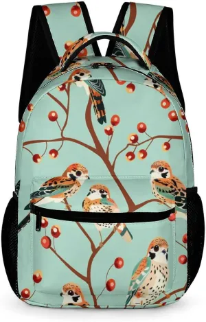 American Kestrel Pattern Travel Backpack Cute Laptop Bag Aesthetic Campus Backpack Casual Daypack
