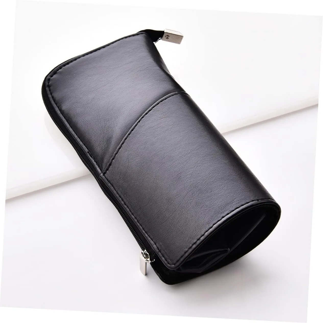 Angoily 2pcs Makeup Bag for Travel Woman Makeup Bag Cosmetic Brush Pouch Makeup Brush Purse Portable, Blackx2pcs, Mx2pcs