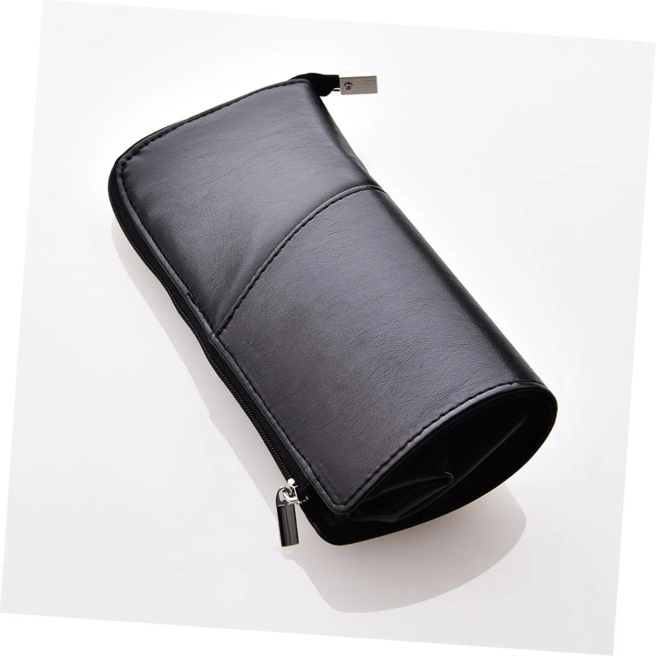 Angoily 2pcs Makeup Bag for Travel Woman Makeup Bag Cosmetic Brush Pouch Makeup Brush Purse Portable, Blackx2pcs, Mx2pcs
