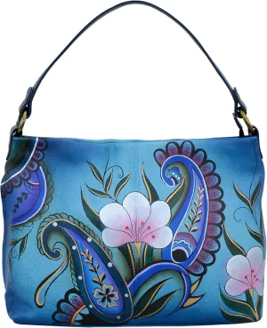 Anna by Anuschka Hand Painted Leather Women's Large Shoulder Hobo