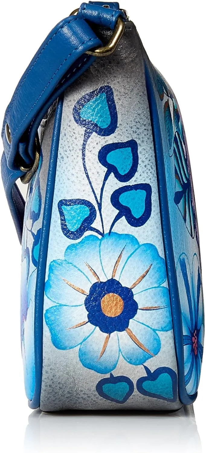 Anna by Anuschka Hand Painted Leather Women's Mini Wide Crossbody
