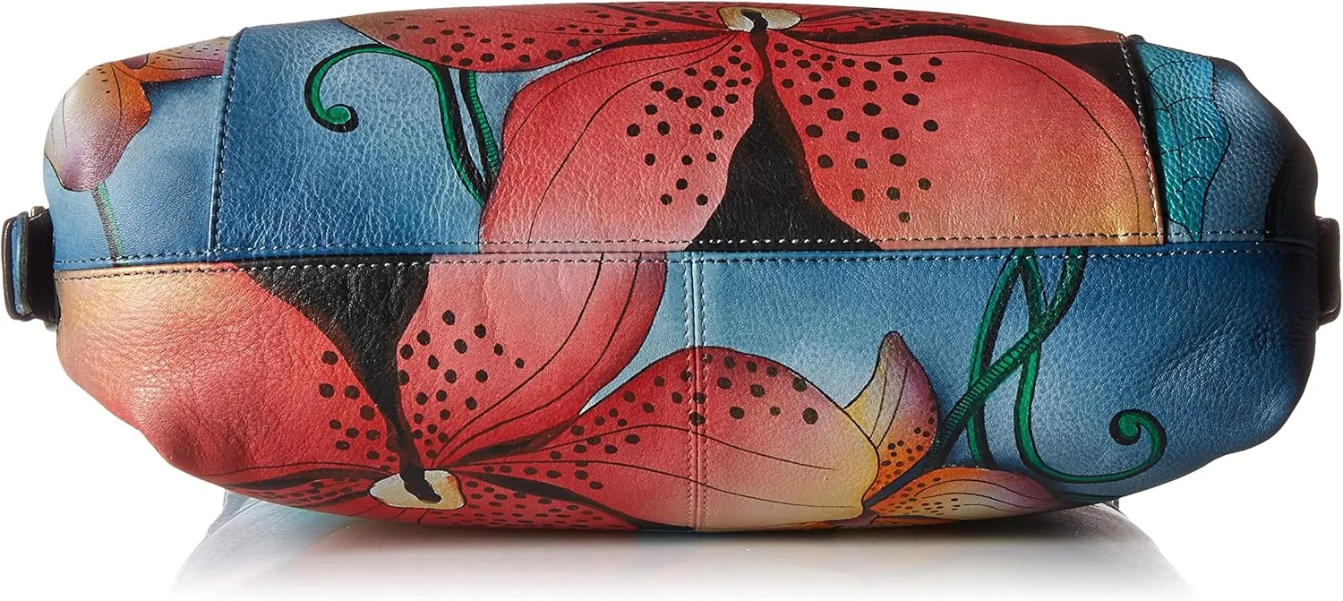 Anna by Anuschka Hand Painted Leather Women's Shoulder Hobo