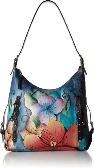 Anna by Anuschka Hand Painted Leather Women's Shoulder Hobo