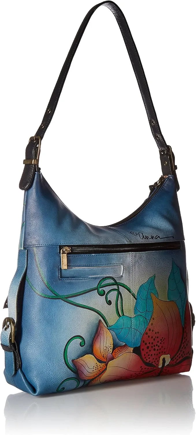 Anna by Anuschka Hand Painted Leather Women's Shoulder Hobo