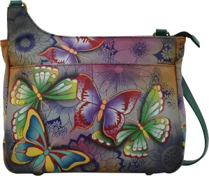 Anna by Anuschka Medium Asymmetric Dual Pocket Cross Body