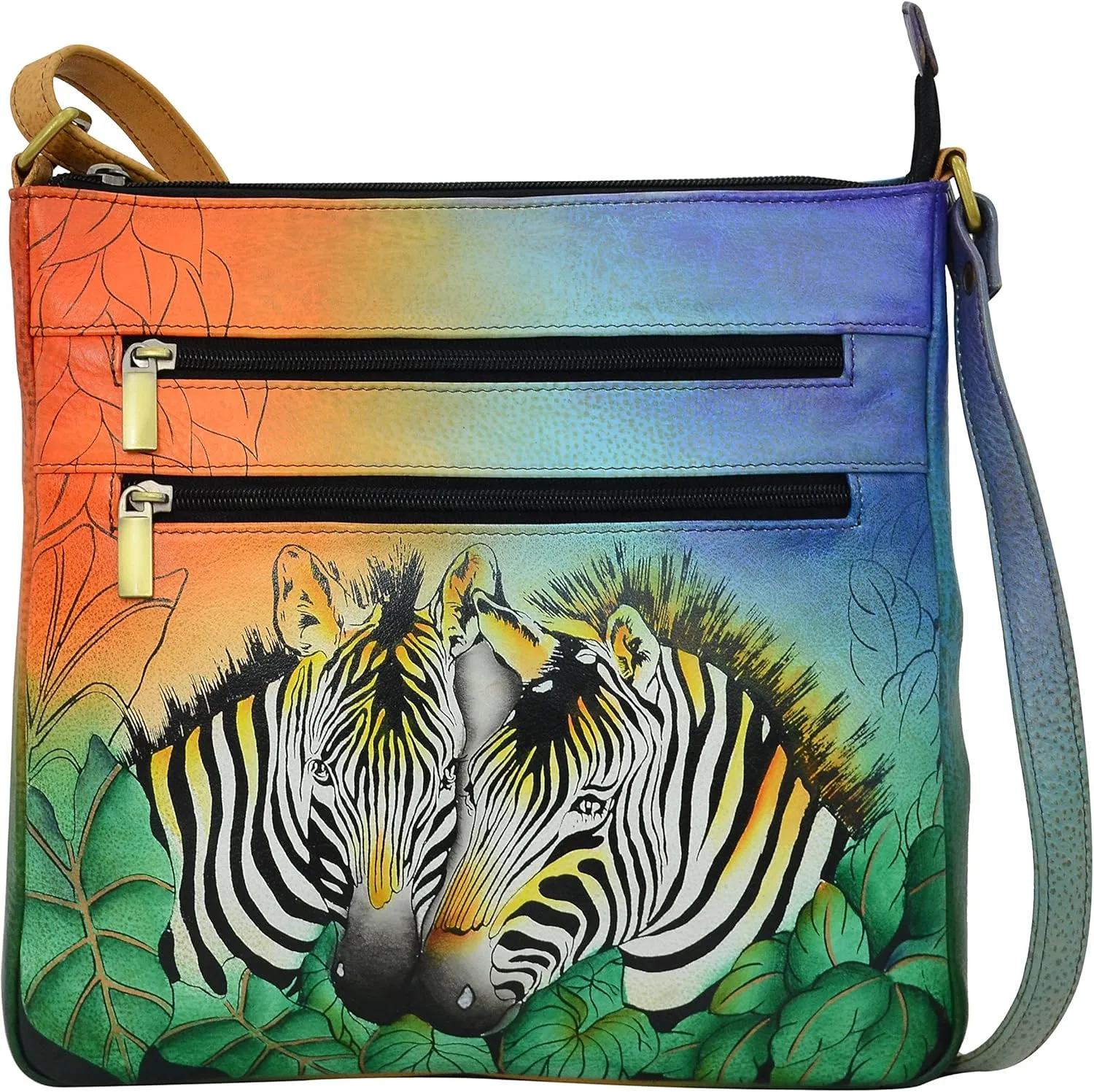 Anna by Anuschka Medium Triple Pocket Cross Body
