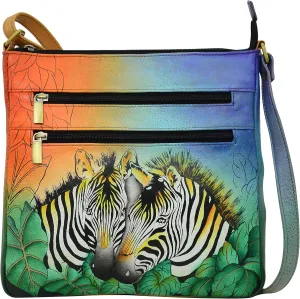 Anna by Anuschka Medium Triple Pocket Cross Body