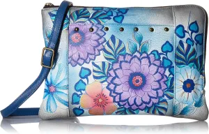 Anna by Anuschka Women's Genuine Leather Medium Cross Body Organizer | Zip-Around Handbag