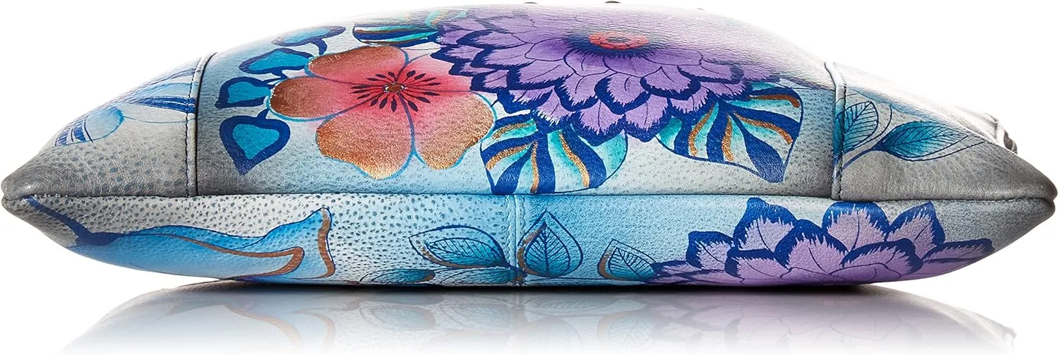 Anna by Anuschka Women's Genuine Leather Medium Cross Body Organizer | Zip-Around Handbag