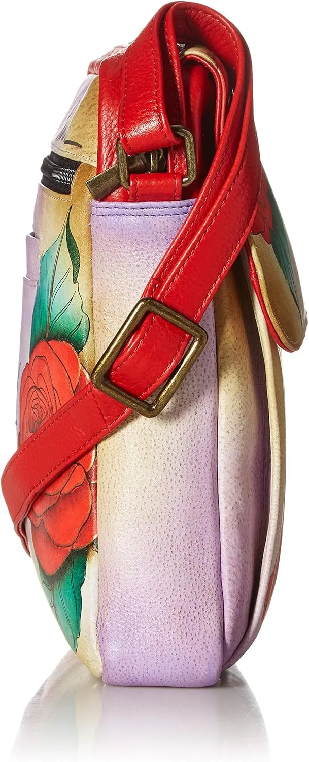 Anna by Anuschka Women’s Genuine Leather Medium Messenger Style Cross Body | Chic & Stylish Organizer
