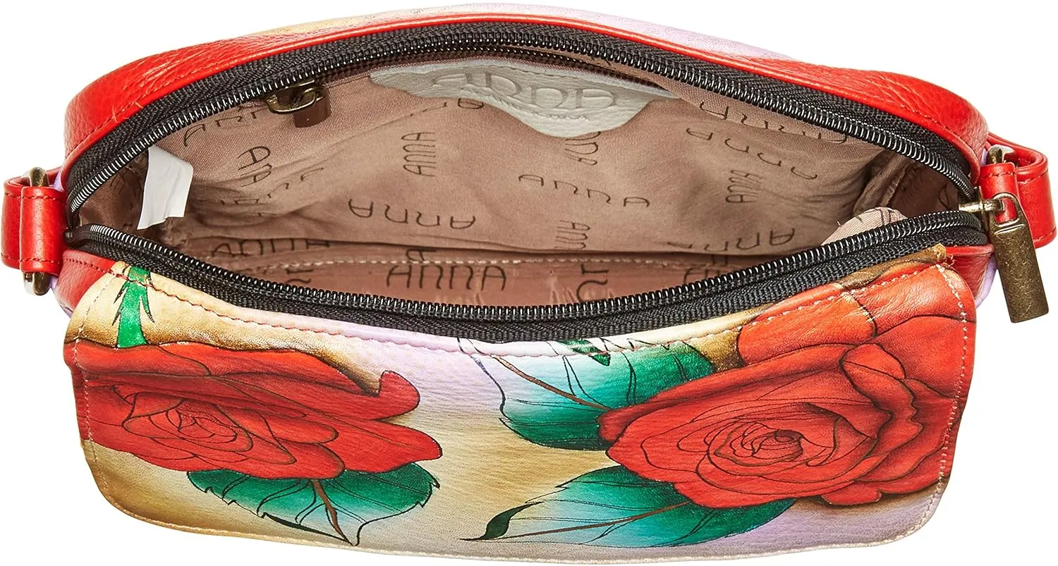 Anna by Anuschka Women’s Genuine Leather Medium Messenger Style Cross Body | Chic & Stylish Organizer