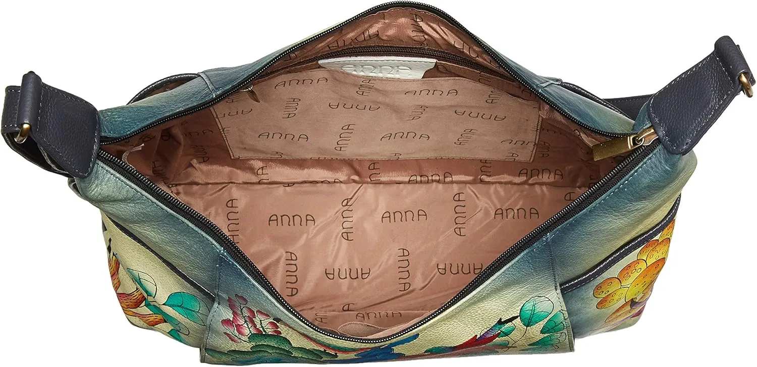 Anna by Anuschka Women's Leather Large Shoulder Hobo