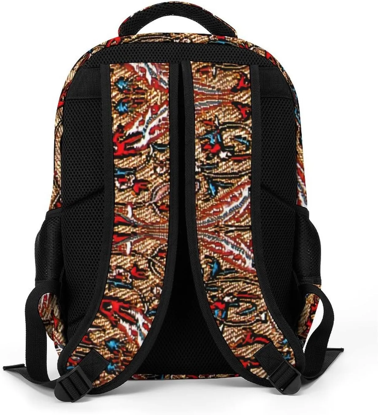 Antique Persian Pattern Large Capacity, Lightweight, And Stylish Pocket Double Backpack