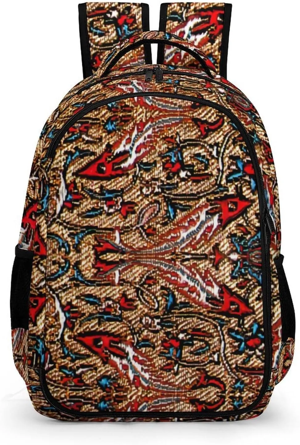 Antique Persian Pattern Large Capacity, Lightweight, And Stylish Pocket Double Backpack