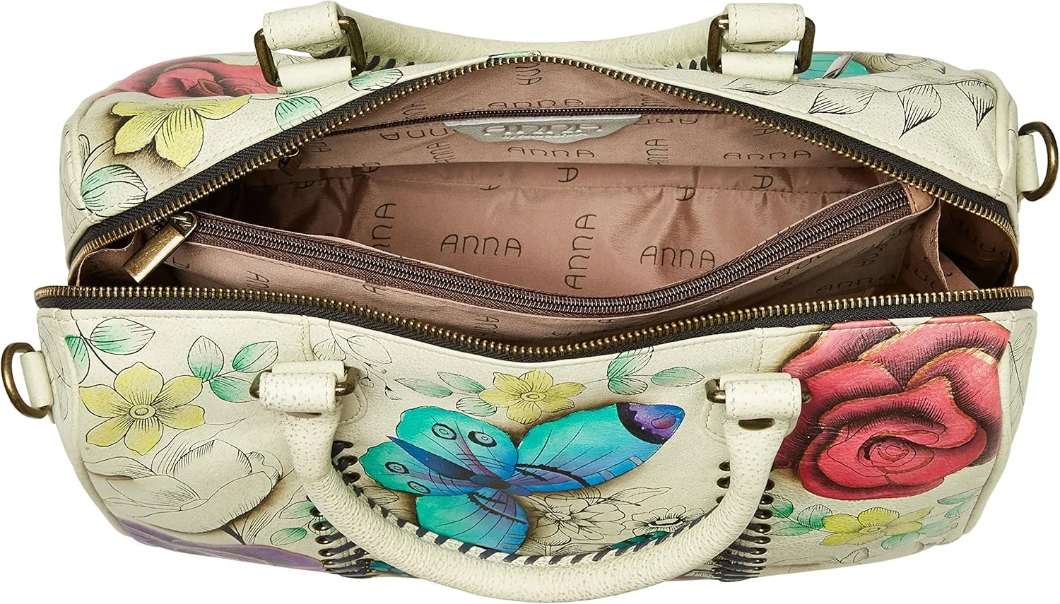 Anuschka Anna Hand Painted Leather Women's All Round Zip Satchel