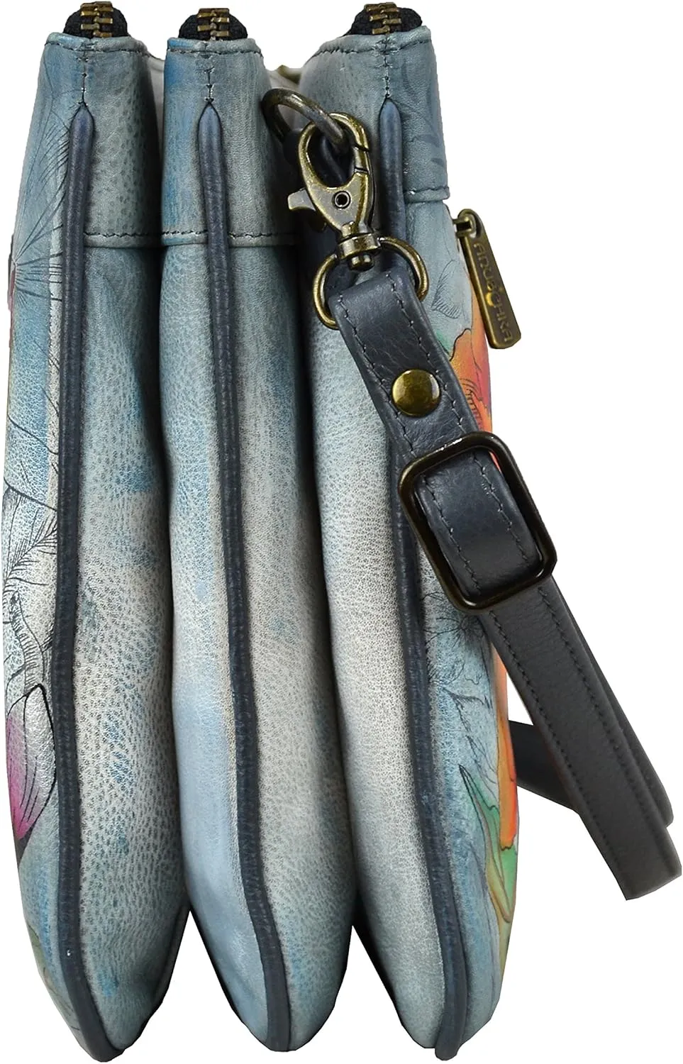 Anuschka Triple Compartment Crossbody