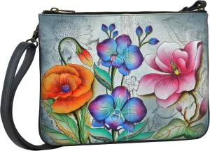 Anuschka Triple Compartment Crossbody