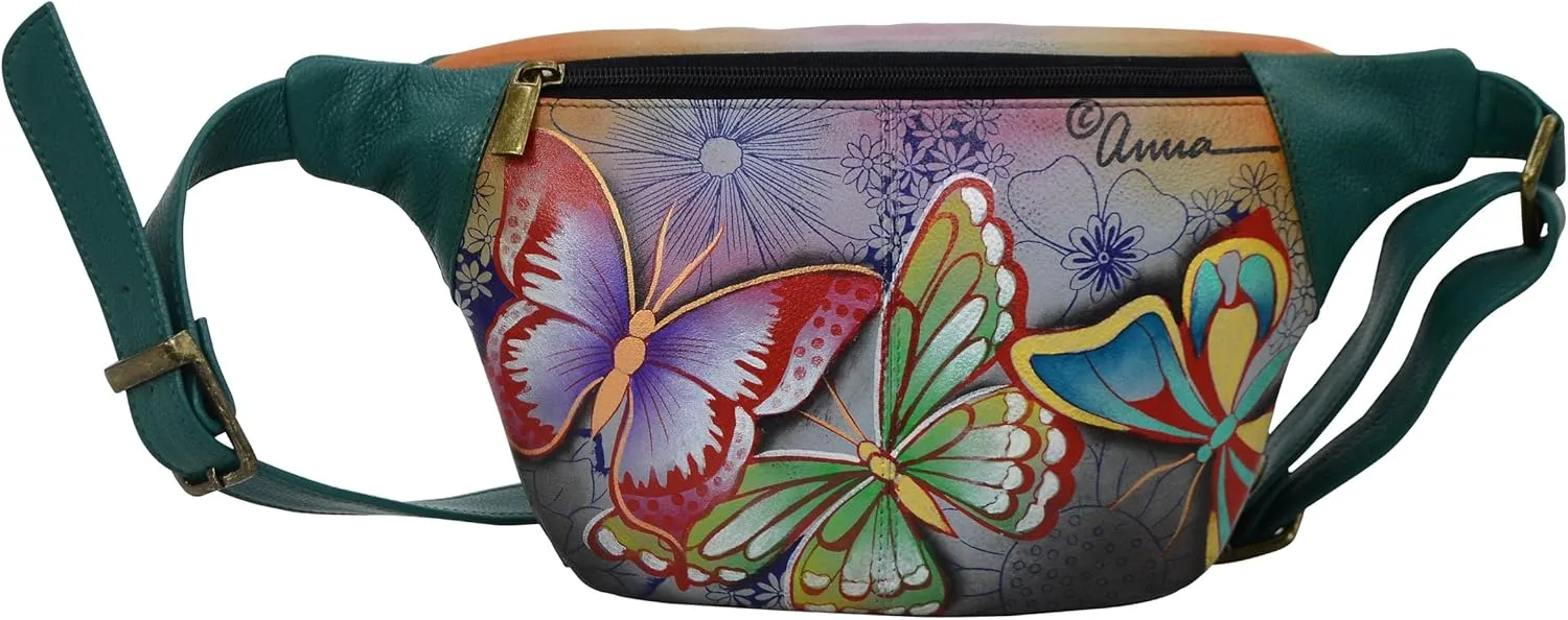 Anuschka Women's Hand Painted Leather Fanny Pack