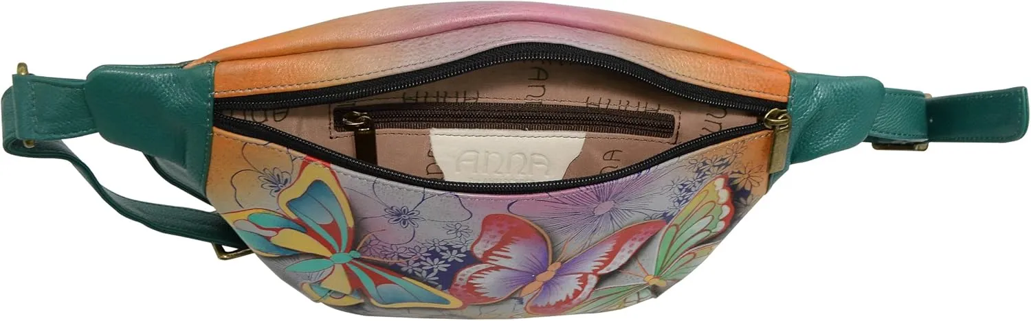 Anuschka Women's Hand Painted Leather Fanny Pack