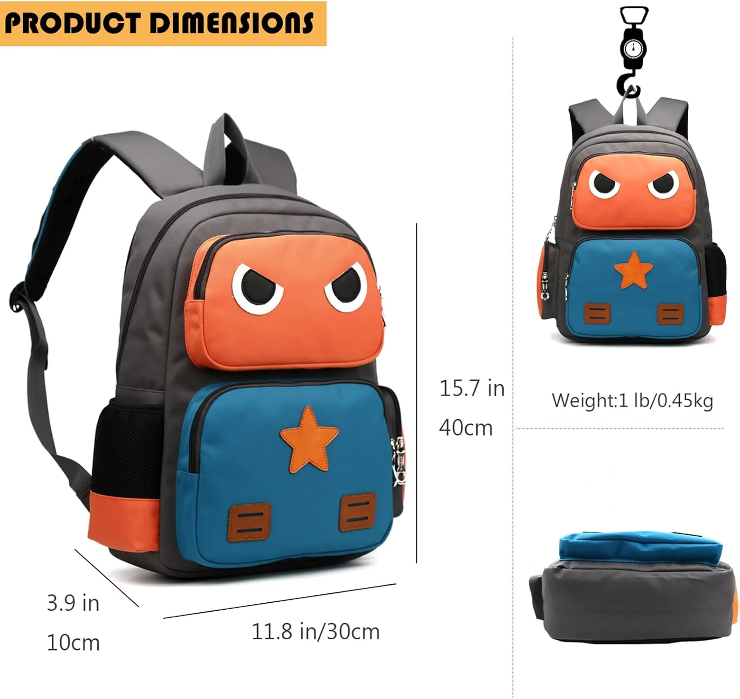 ArcEnCiel Toddler Backpack, School Backpacks for Kindergarten Small Lightweight 15 inch Daycare Backpack