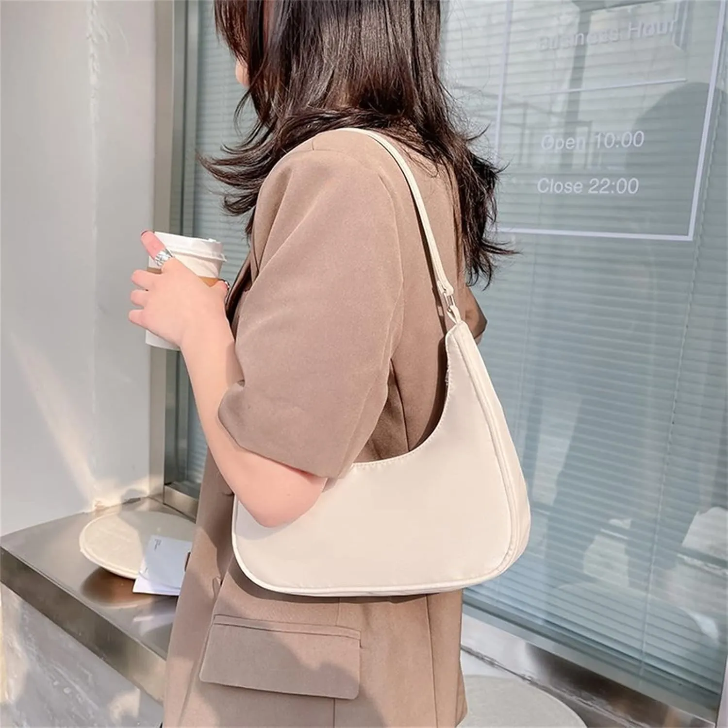 Armpit Purse Fashion Women Butterfly Chain Shoulder Underarm Bags Purses Handbags Elegant PU Hobo Bags