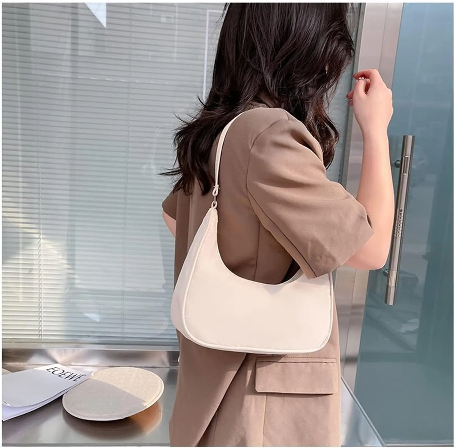 Armpit Purse Fashion Women Butterfly Chain Shoulder Underarm Bags Purses Handbags Elegant PU Hobo Bags
