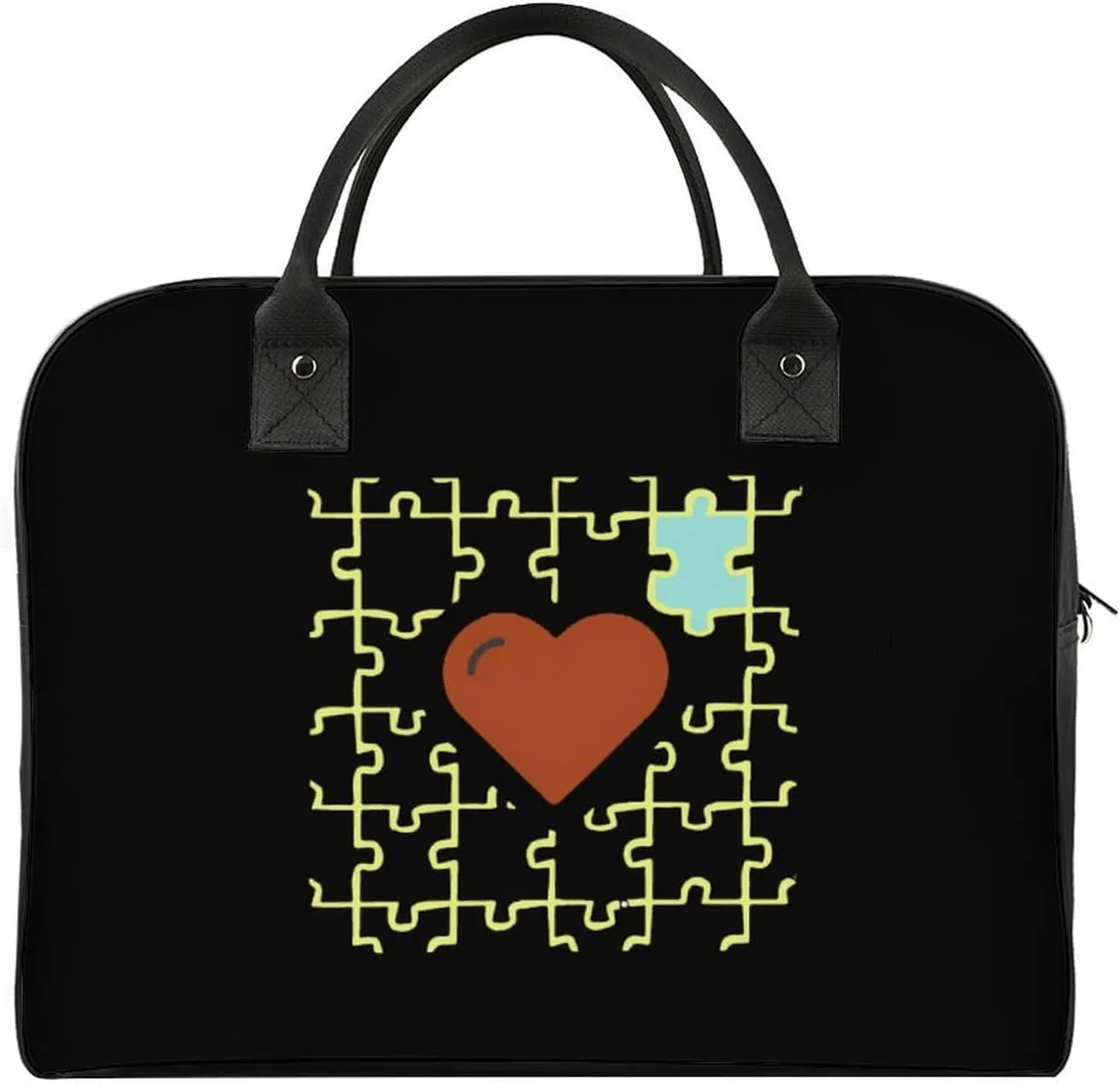 Autism Awareness Duffle Bag for Travel Crossbody Sports Tote Gym Bag Shoulder Weekender Overnight Bag