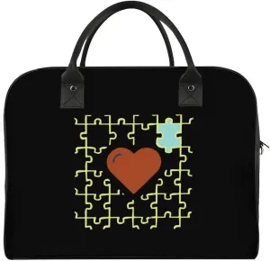Autism Awareness Duffle Bag for Travel Crossbody Sports Tote Gym Bag Shoulder Weekender Overnight Bag