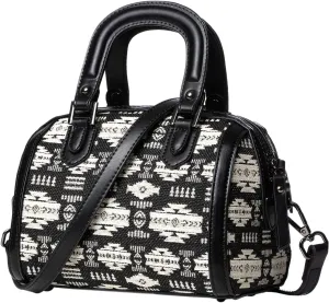 Aztec Barrel Bag, Crossbody Purse, Handbags, Shoulder Bags With Adjustable Strap, Top Handle Satchel For Ladies