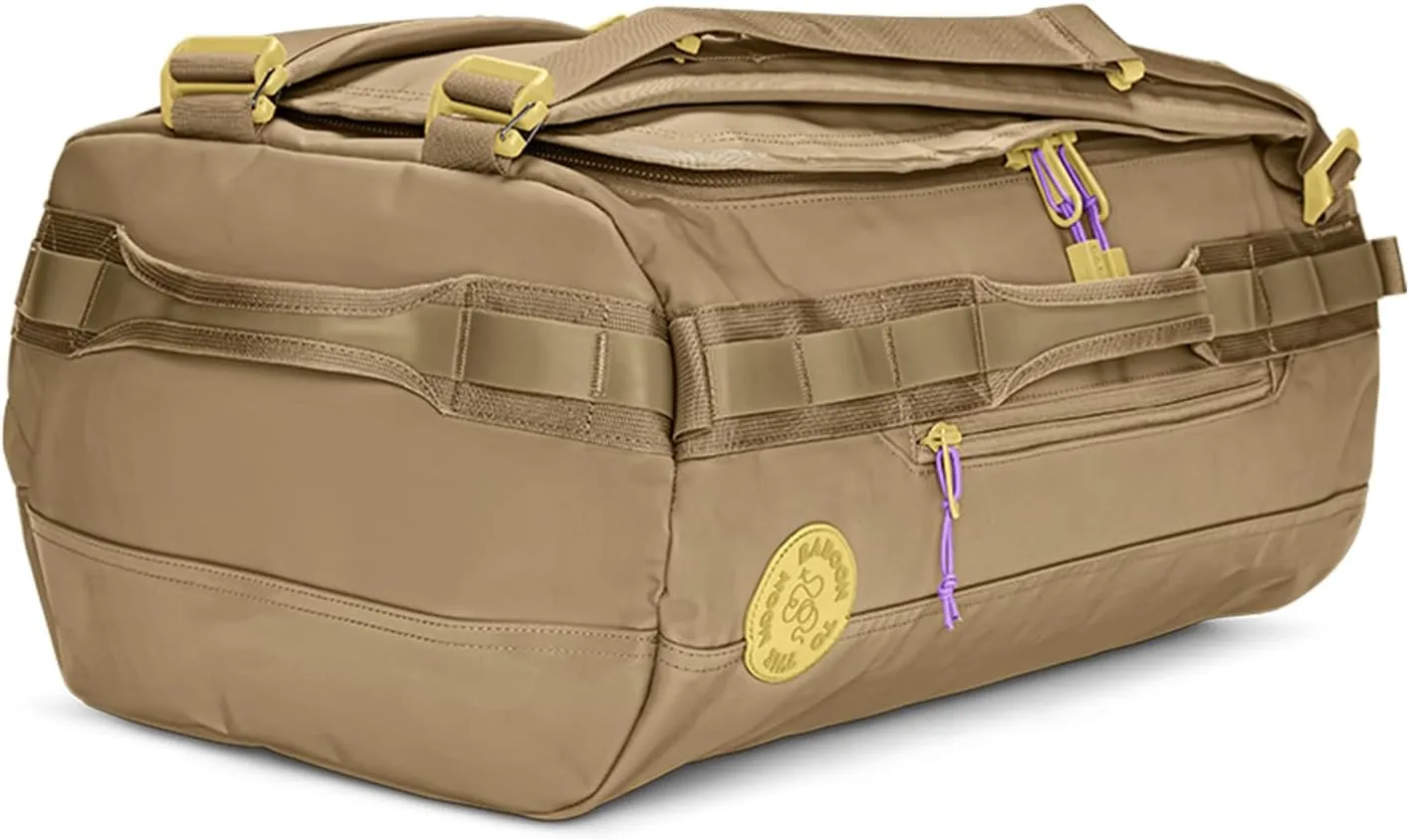 Baboon to the Moon Go-Bag Small Duffle Bag - Detachable Straps, Travel Duffel Bags for Women and Men, Duffle for Travel, Backpack, Overnight Bag (Kraft Paper)