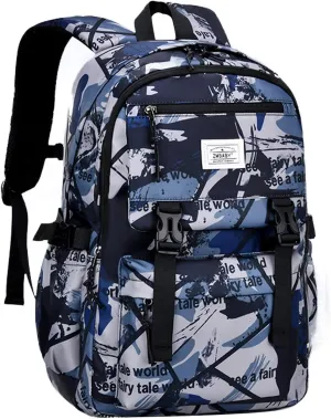 Backpack for Boys School Backpack for Teens Waterproof Lightweight School Bags 6-12 Years Old(Grey)
