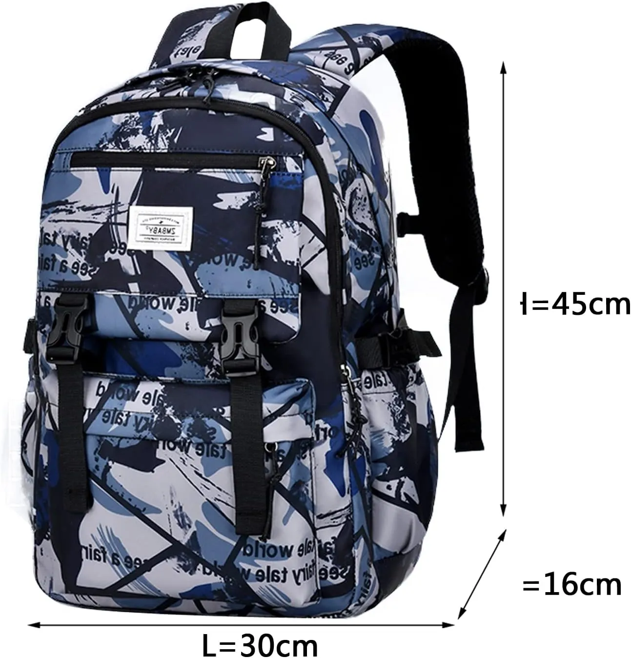 Backpack for Boys School Backpack for Teens Waterproof Lightweight School Bags 6-12 Years Old(Grey)