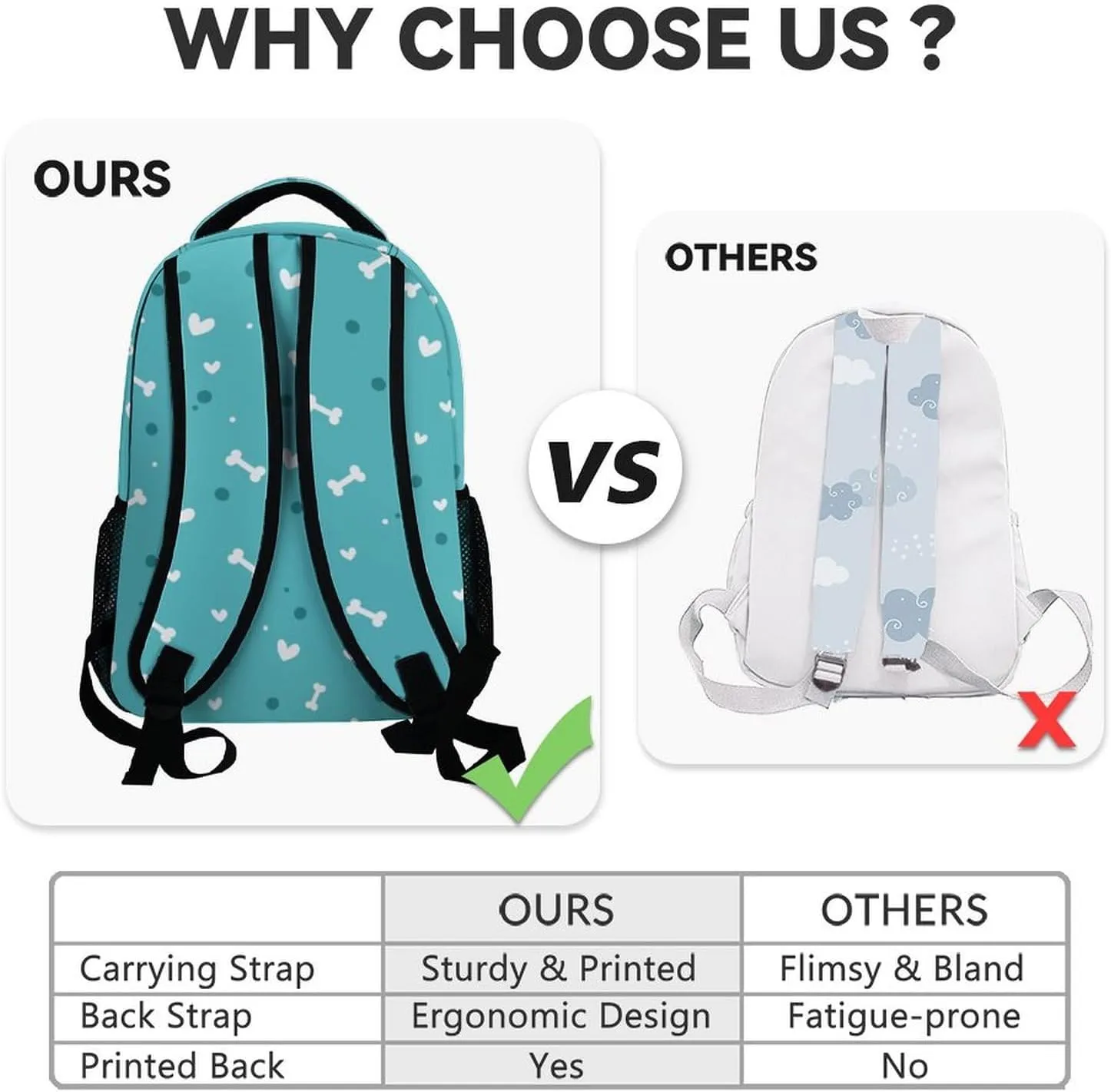 Backpack for Kids, 17 Inch Teal Husky Backpacks for Primary School, Cartoon Lightweight Durable Bookbag for Girls Boys
