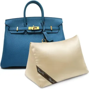 Bag-a-Vie Luxury Handbag Shaper Insert - Champagne - Pillow Purse Accessories for Women's Purses & Birkin 25