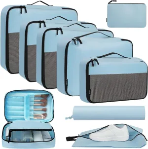 BAGAIL 8 Set/9 Set Packing Cubes Luggage Packing Organizer for Travel, Suitcase Packing Bags for Travel Accessories